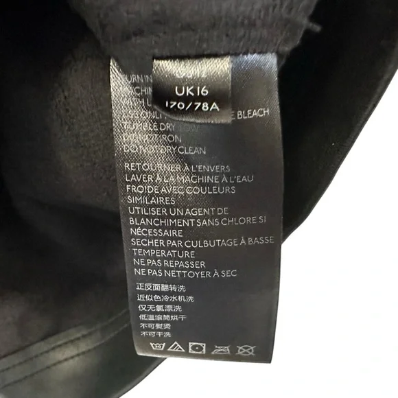 Free People Womens Vegan Faux Leather Mini Skirt Sz 12 Black Party Goth - Picture 5 of 5